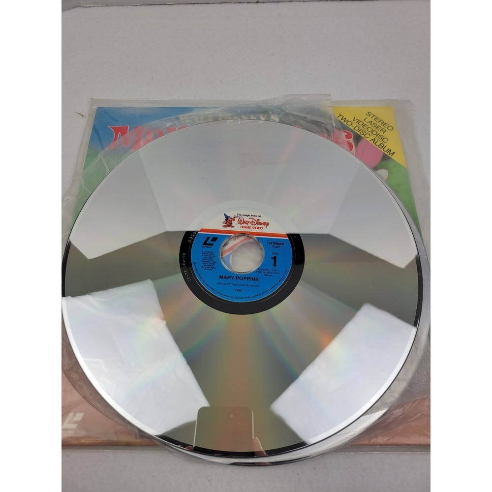 Vintage Walt Disney Home Video Pollyanna & Mary Poppins Laser‎ Videodisc Album - Picture 10 of 13
